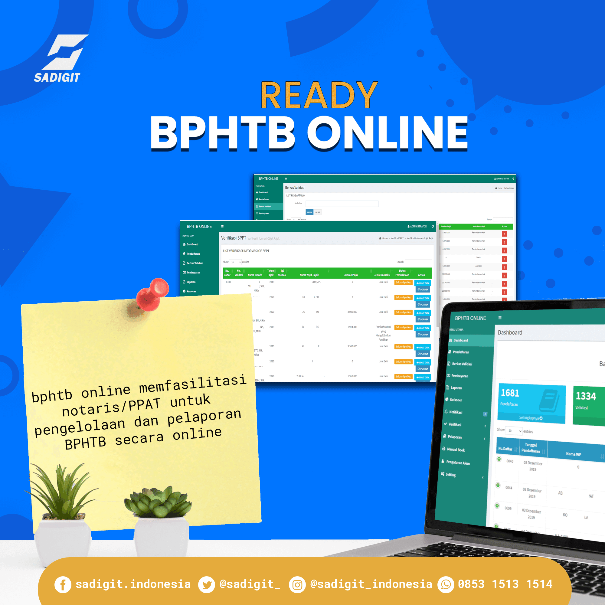 Penerapan Sistem BPHTB Online Berbasis Web