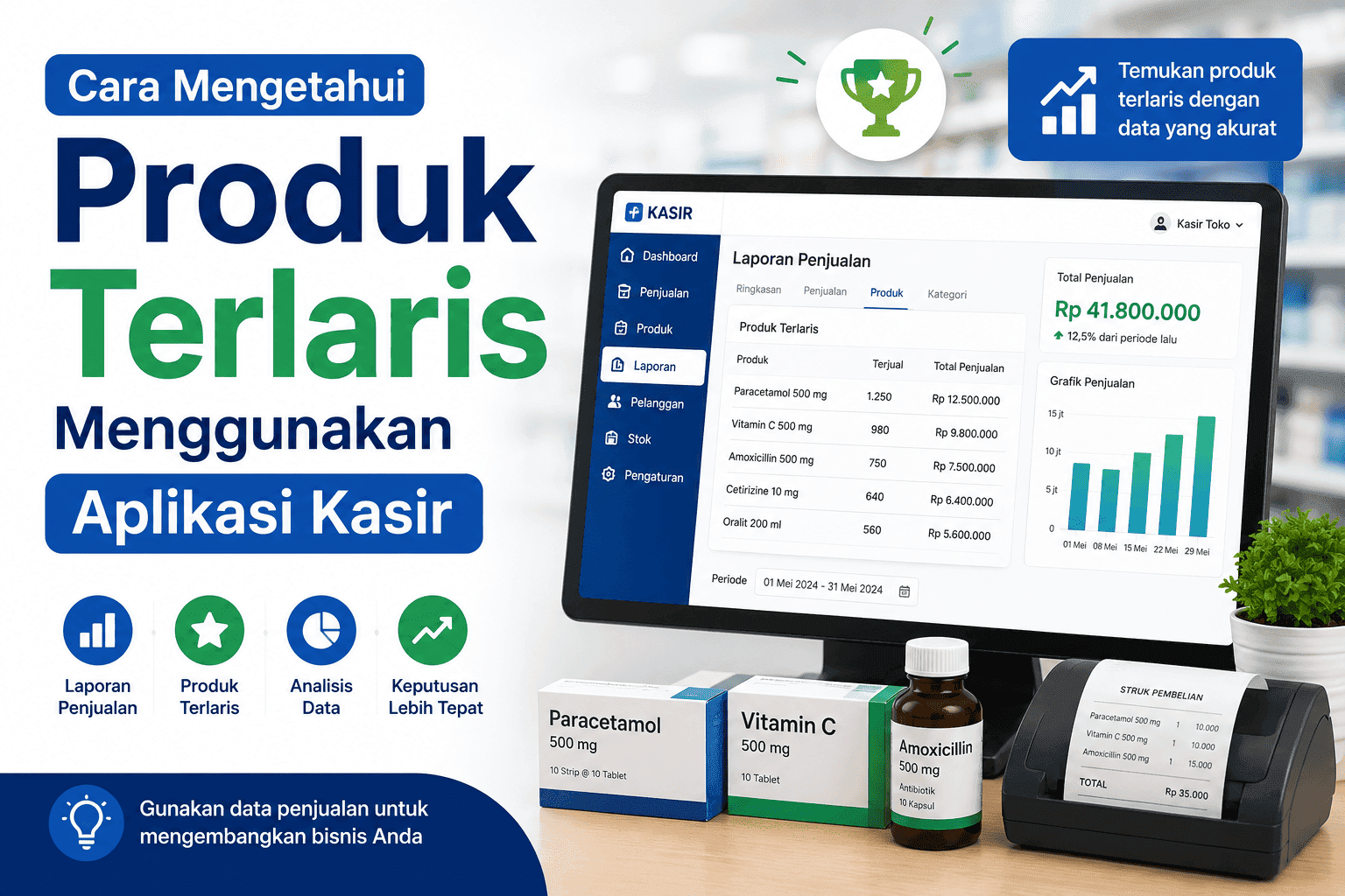 Cara Mengetahui Produk Terlaris Menggunakan Aplikasi Kasir